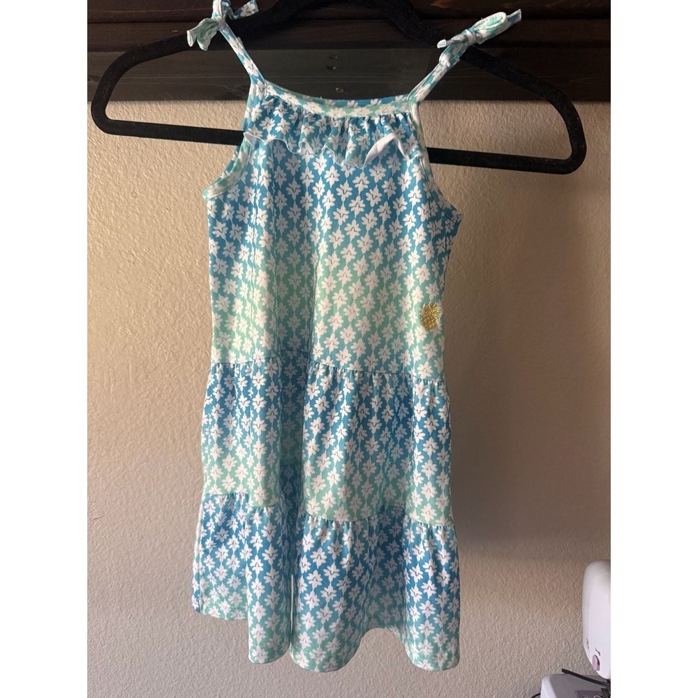 Tommy Bahama Girls Sleeveless Tiered Floral Print Dress Size 3T